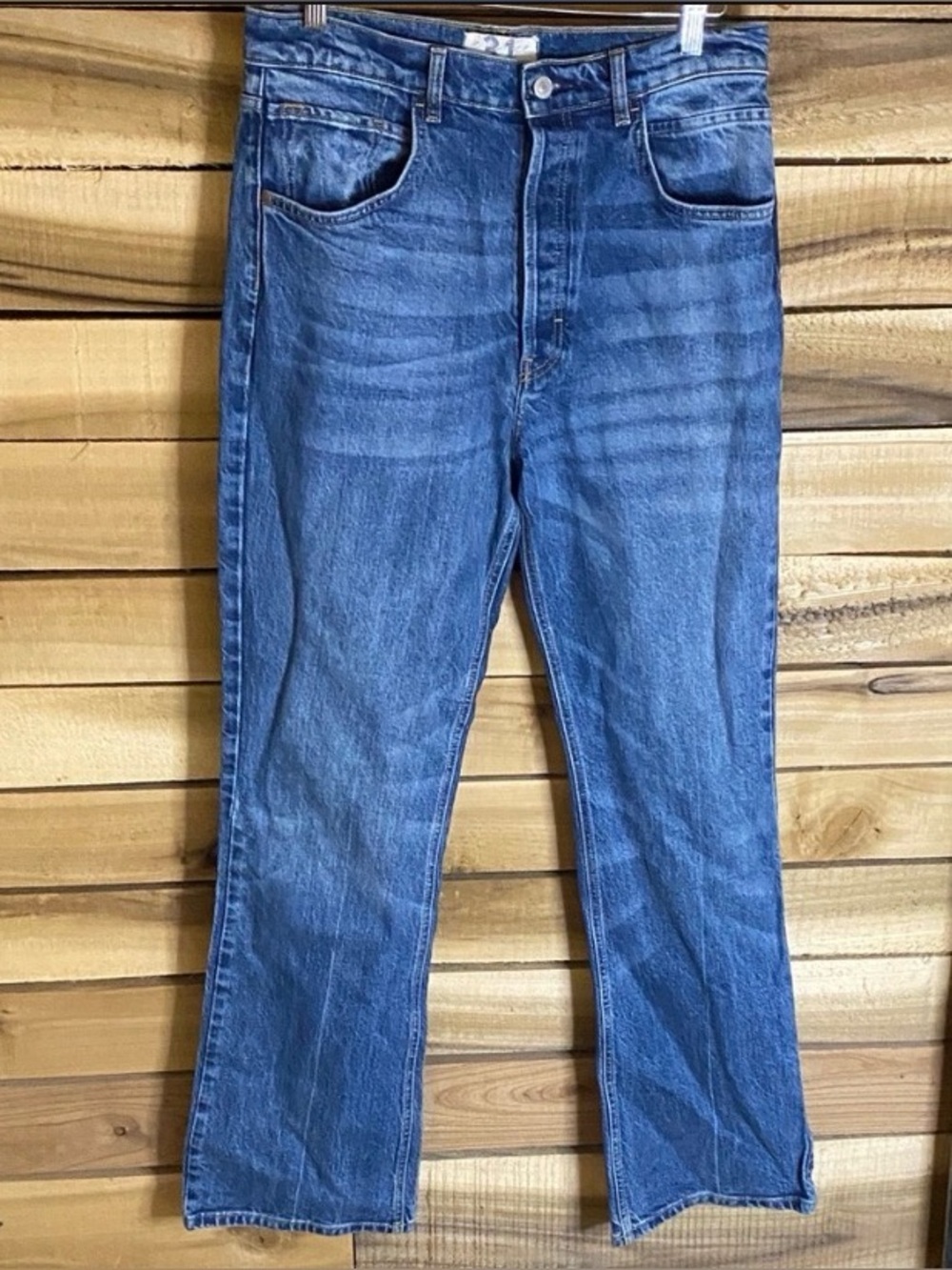 We the Free button fly Blue Women's Jeans size 31 inseam 34 high rise